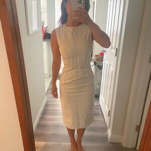 Miu Miu Sleeveless Midi Dress